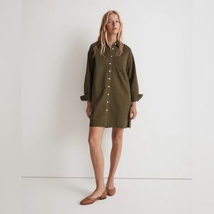 NWT Madewell (Re)generative chino Shirtdress.